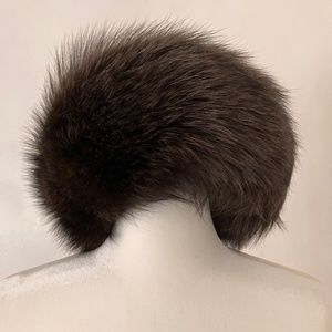 Escada Blue Frostfox Hat